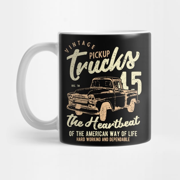 Vintage Pickup Trucks by JakeRhodes